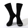 Eco-friendly blank soft bamboo crew black dress socks